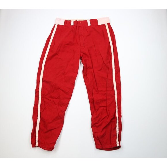 Vintage 50s Mens Size 40 Distressed Striped Baseball...